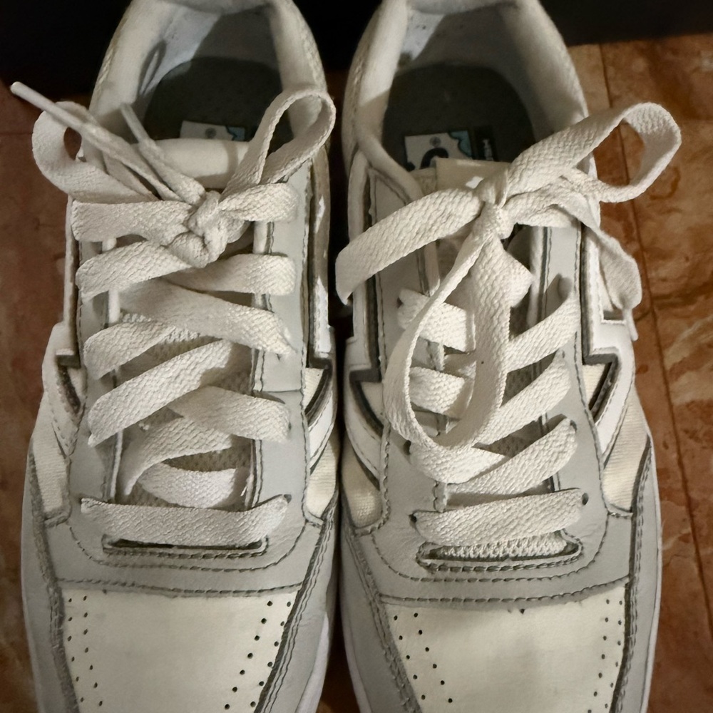 White and Gray Sneakers